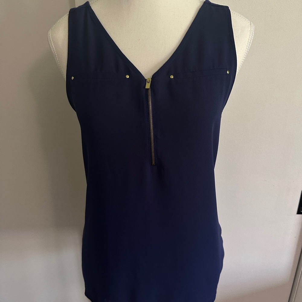 Express Blue Sleeveless Tank Top
